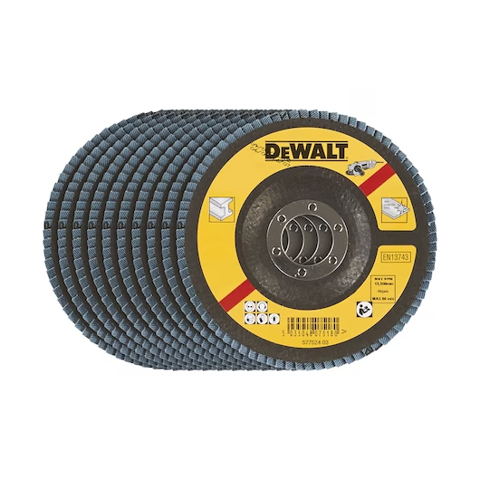 Flap Disc 115 x 22.23mm 60G PACK OF 10-DT3256-QZ